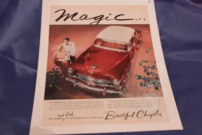 1954 Chrysler New Yorker Deluxe Newport 4 Door Original Ad, View more