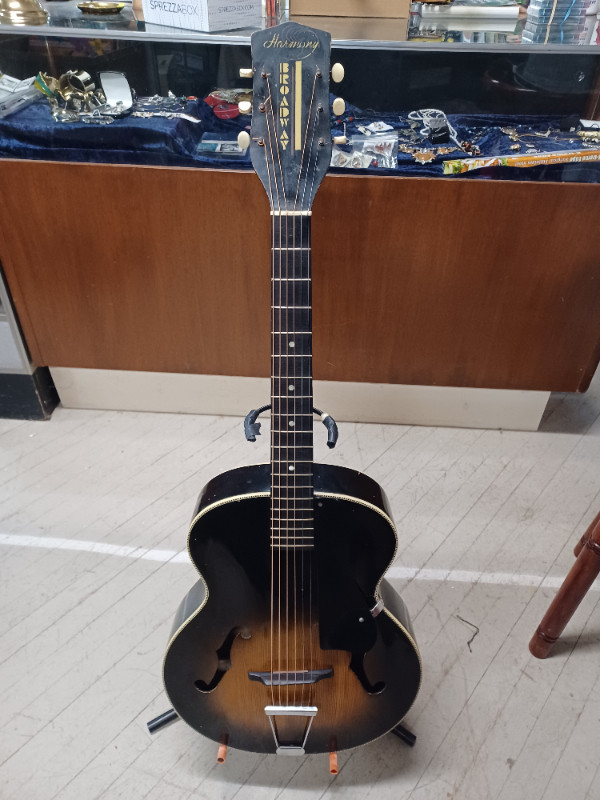 Vintage Harmony Broadway Acoustic Guitar, used for sale  