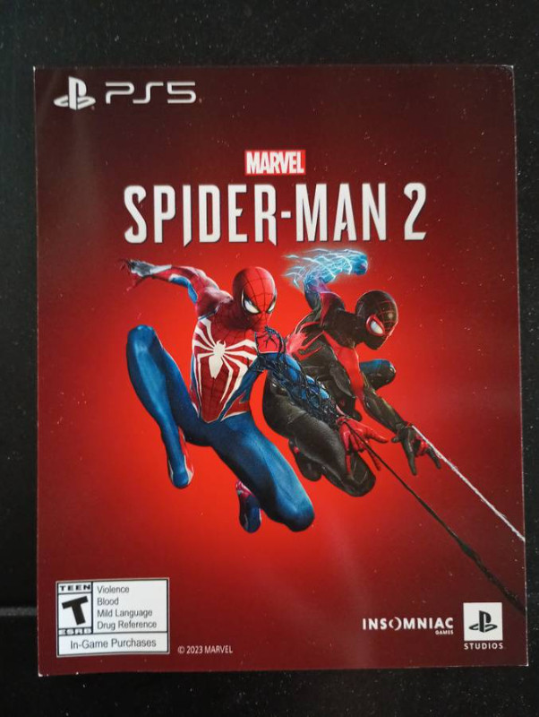 Spiderman 2 PS5 digital code in Sony Playstation 5 in Gatineau