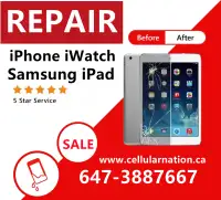 ⭕ iPhone+iPad+Apple Watch+Samsung screen,battery,lcd,back glass
