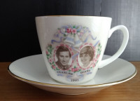 Lady Diana & Prince Charles Commemorative Wedding Teacup/Saucer