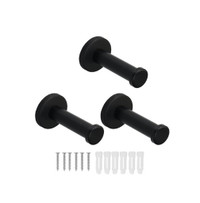 NEW-3 Wall mounted (SUS 304 stainless steel-Matte Black) hooks