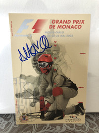 Formula 1 autographed postcard 