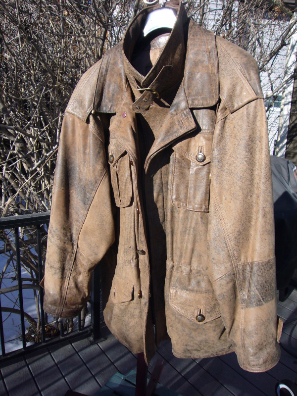 Durable Mustang Leather Coat dans Hommes  à Calgary - Image 4