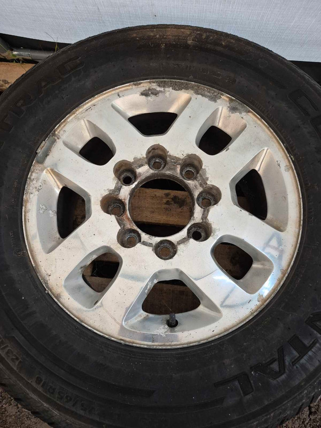 18inch 8 Bolt Aluminum Rim with Continental Tire Set of 4 in Tires & Rims in Kitchener / Waterloo - Image 2