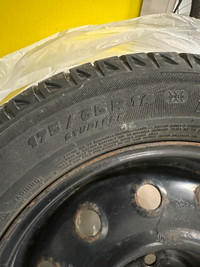Winter Tires on Steel Rims $100!! Michelin 175/65R14