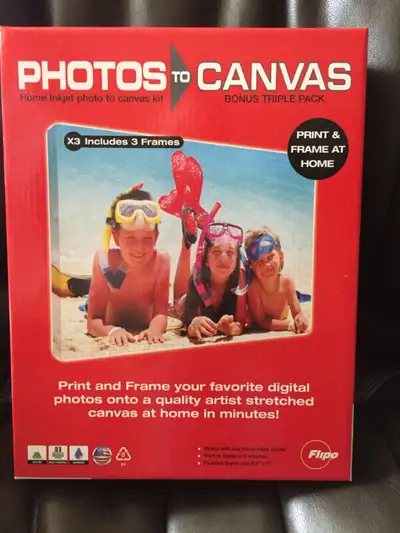 Photos to Canvas & includes 3 frames, View more