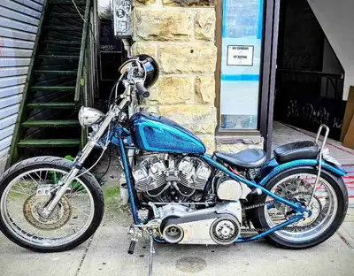 1983 Harley Davidson Shovelhead Hardtail frame 80 cubic inch (1340 cc) 5 speed speed transmission. 2...
