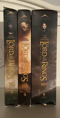 Lord of the Rings VHS Movies
