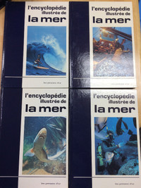4 encyclopédies illustrées de la mer