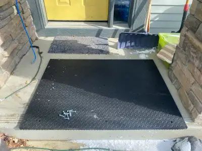 1" Rubber 47"x 37" box jumps and work station mat, View more
