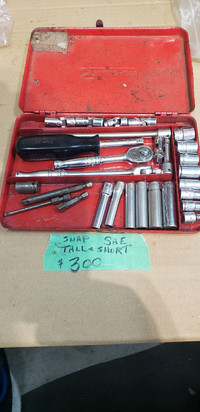 Snap on Socket Sets 1/4 & 3/8 Like New