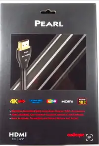 Câble HDMI Audioquest PEARL 4K 18G 8m/26,3 pieds