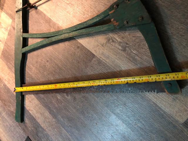 Vintage old wood Hack saw and and cross cut/bow/buck saw in Hand Tools in Ottawa - Image 3