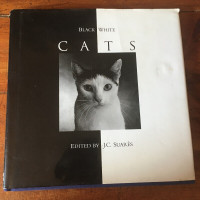 Hardcover Book Black White Cats Edited by J. C. Suares