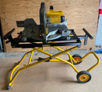 DEWALT MITRE SAW 12” AND NEW STAND