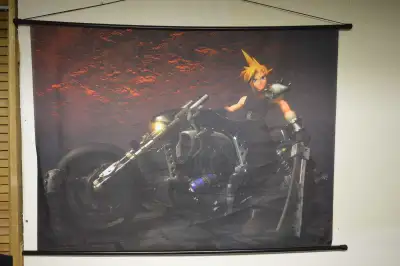 FINAL FANTASY VII CLOUD STRIFE HARDY DAYTONA CLOTH WALL SCROLL P, View more