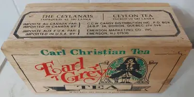 CARL CHRISTIAN EARL GREY TEA WOODEN BOX (empty), View more