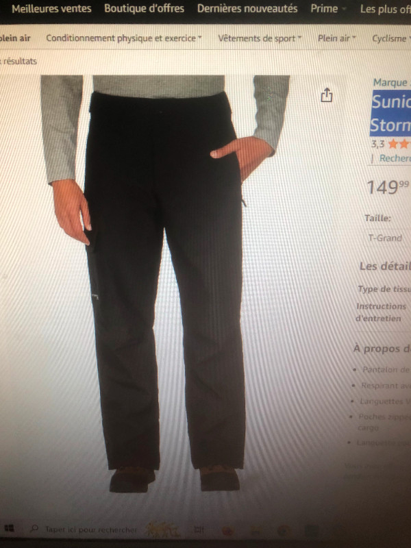 Sunice - Pantalon de neige Stormpack pour homme,;XL dans Hommes  à Ville de Montréal - Image 2