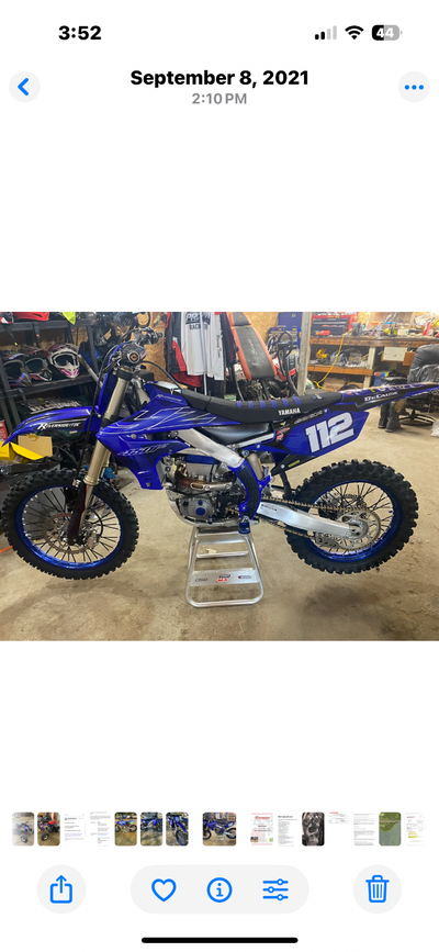 Selling my 2022 yz450f to go back to 250 2t. Bought new in 2021. Vet junior ridden in motocross only...