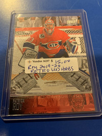 Patrick Roy HABS UPPER DECK RETRO Showcase 319