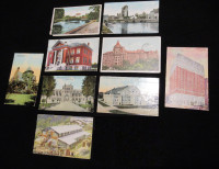 Nine Vintage International Postcards from early 1900's