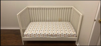 Ikea Gulliver Toddler Crib Bed & Mattress