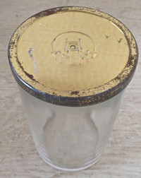 Vintage. Collection Pot en verre\ couvercle en métal HASEL ATLAS
