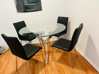 Chic modern beautiful dinette set- can deliver, View more
