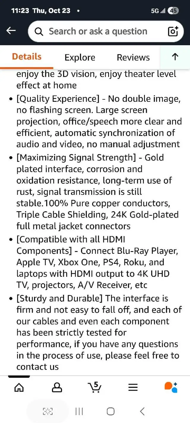 Rommisie 4K HDMI Cable 65 FT (HDMI2.0,18Gbps) Ultra High Speed G in General Electronics in Markham / York Region - Image 11