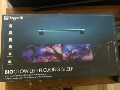 Biogenic LED Floating Shelf, View more