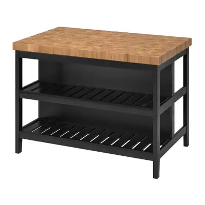 kitchen island (black/oak), View more