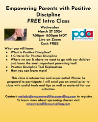 Empowering Parents with Positive Discipline FREE Intro Class