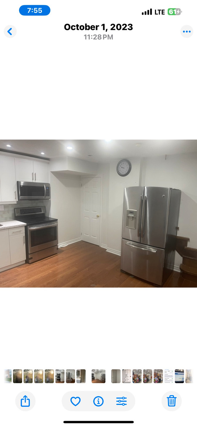 Basement Studio Apartment for Rent – Scarborough (M1J 3B2) in Long Term Rentals in City of Toronto