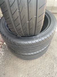 3 pneus d’été usagés à vendre Ovation 215/45R18