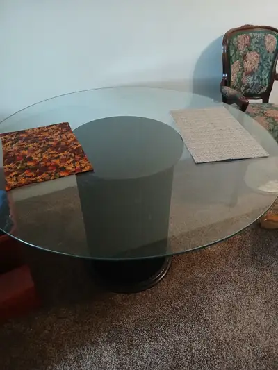 Round Glass Dining Table, View more