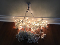 Mini-lite white strings of 100 bulbs. X 3.