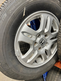Honda CRV rims with Bridgestone all season tires 