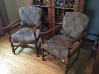 Chairs are in fairly good condition well taken care of.