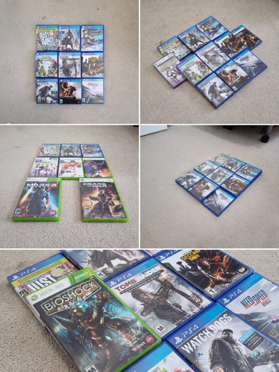 XBOX 360 games $10 each. PS3 games $10 each. PS4 games $20 each. Wii game $10. PS4 NEED FOR SPEED RI...
