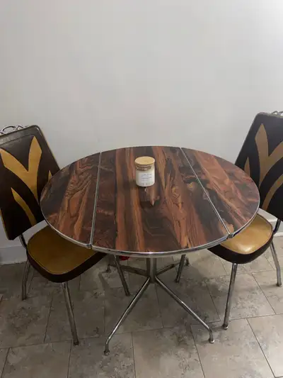 Retro Dining Table With Two Chairs. , View more