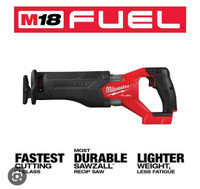Sawzall Milwaukee M18 Fuel Brushless neuf 2821-20 
