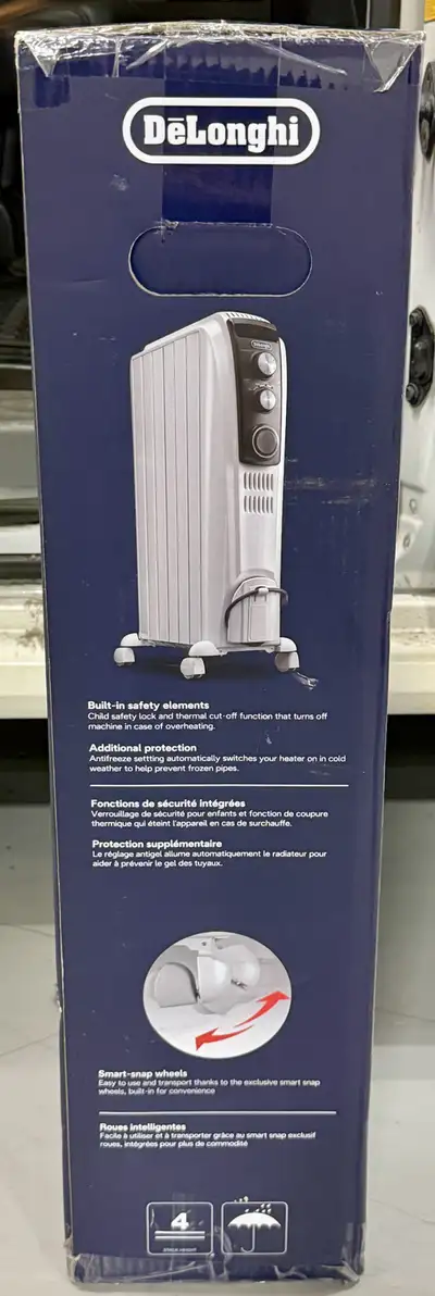 DeLonghi 1,500 Watt Portable Electric Radiant Radiator Heater., View more