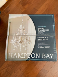 5-light chandelier - Hampton bay - Home Depot