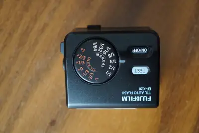 Unique small and stylish flash for x100 and XPro camera series. Rare, not produced anymore
