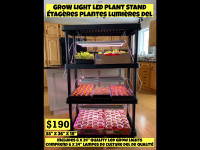 Grow Light LED Plant Stand NEW-Étagères Plantes Lumières DEL