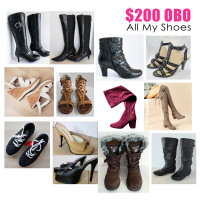 Selling 13 Mostly New Condition Shoes, Boots & Mules - $200 OBO