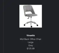 Aosom Grey office Chair 
