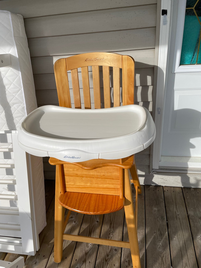 Eddie Bauer Wooden High Chair in Feeding & High Chairs in Dartmouth - Image 2