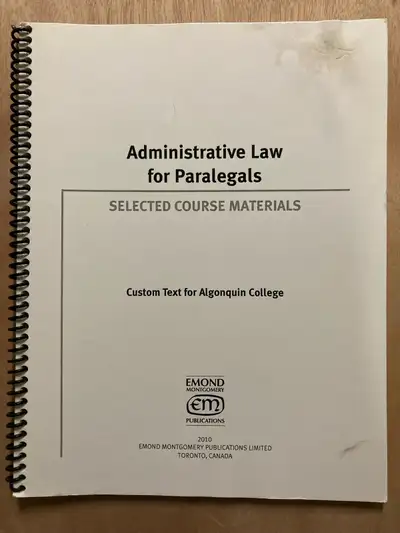 Administrative Law for Paralegals, View more